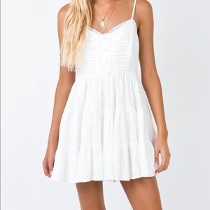 NWOT DLANEY MINI DRESS WHITE